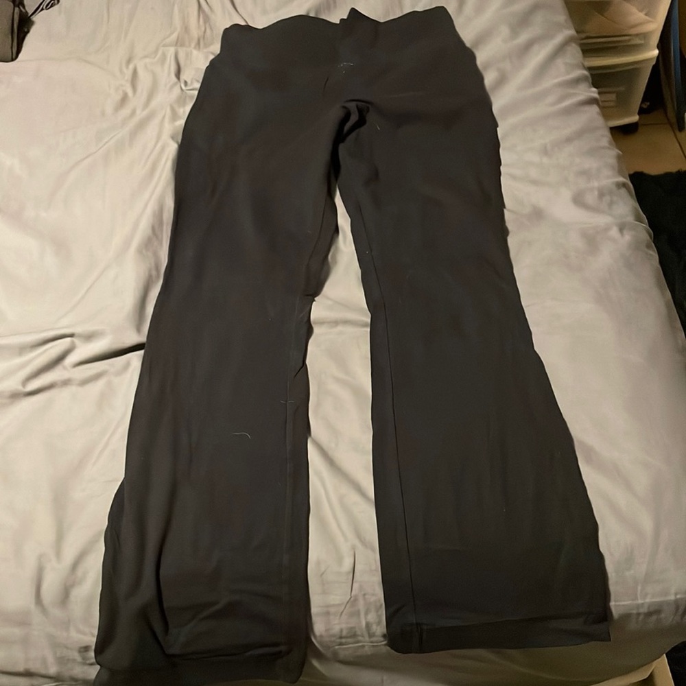 High waisted leggings that are bell bottoms